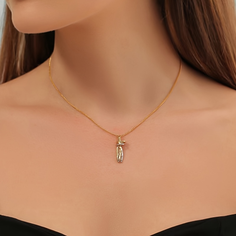 Copper Plated Couple Pendants Set